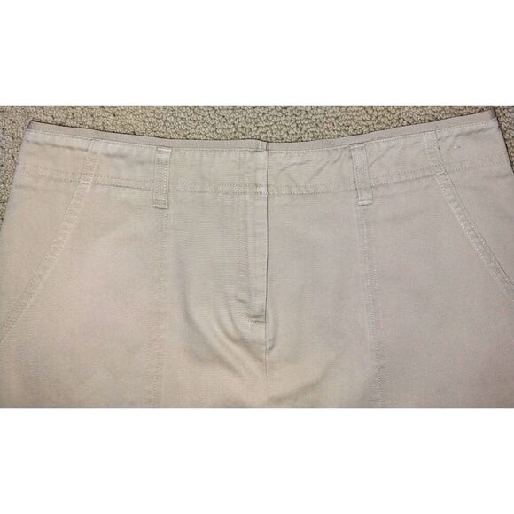Women's Halogen Khaki Cotton Pencil Fitted Mini Skirt (Size 6) - Picture 2 of 8